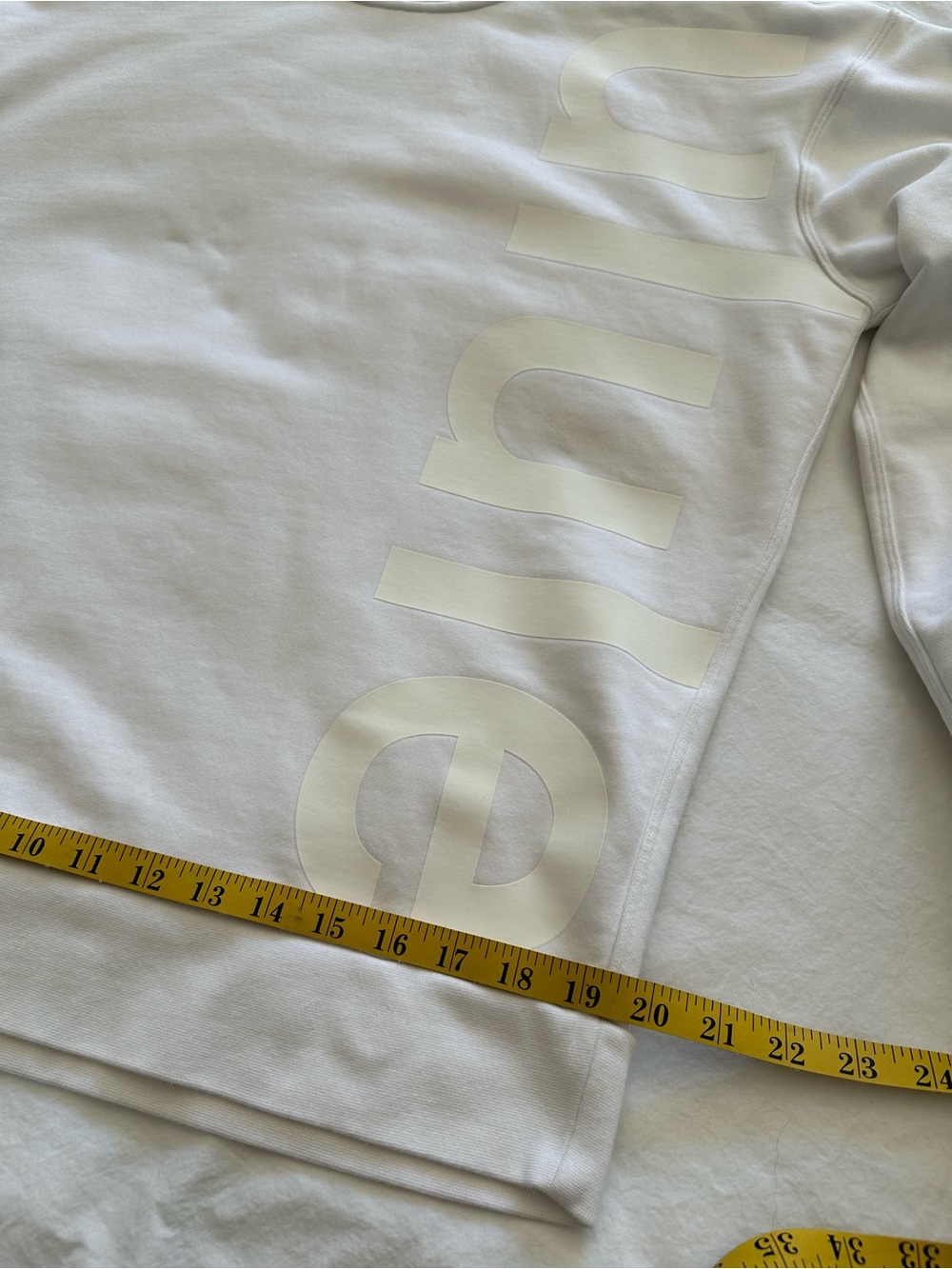 Lululemon white on white logo sweatshirt, size medium - Picture 12 of 15